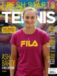 Magazine cover of Australian Tennis Magazine issue “Australian Tennis Magazine – April/May 2021
                Fresh starts in changing times”
